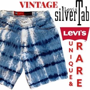 Rare! Vintage Levi’s Silver Tab High Rise Tie-Dye Shorts